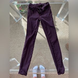 Plum J-brand super skinny jeans 25